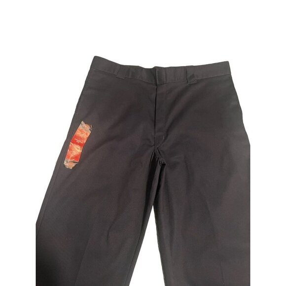 DICKIES Men's Flex Original Fit Straight Leg Pants Trousers Navy Blue 32x30 NEW - Picture 2 of 11